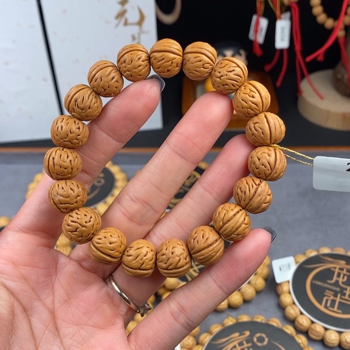 继***唸桃核手串古蝉14 （尺寸误差0.5之间）