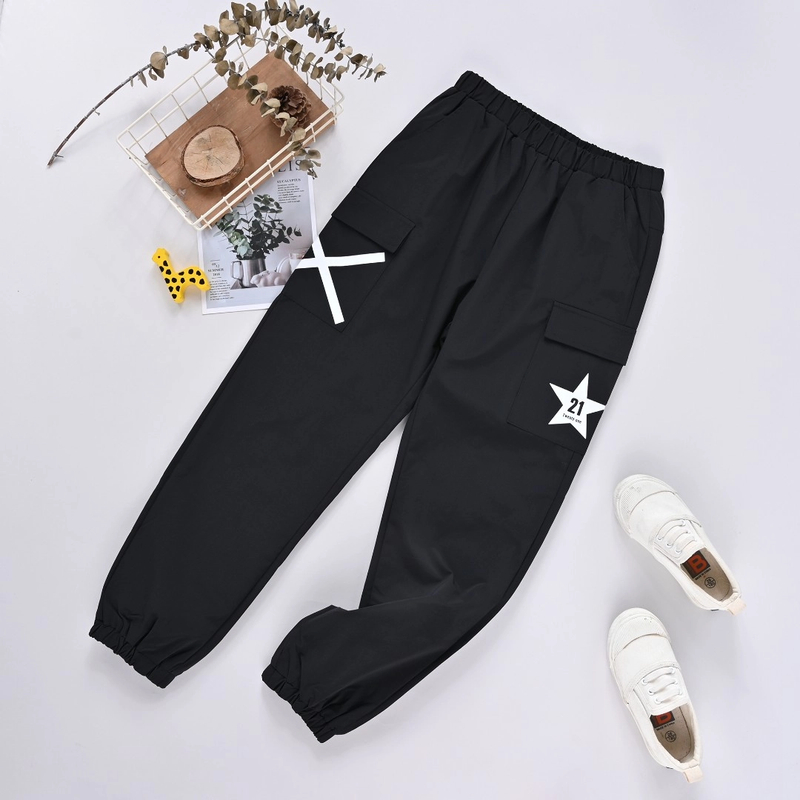 【优子壹家实体品牌童装】儿童秋新款休闲裤梭织双层长裤大童131813