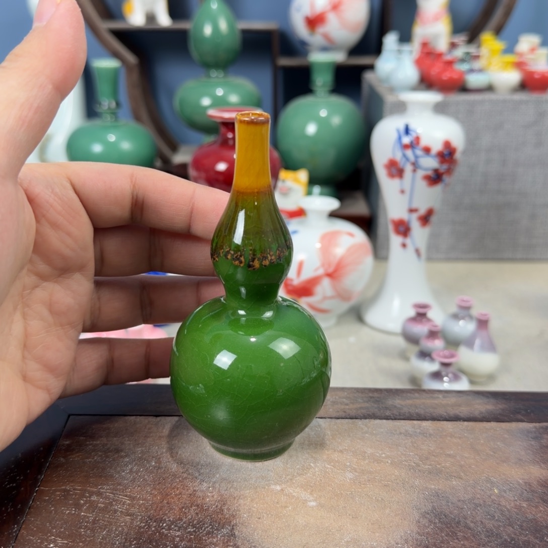 陶瓷手工小花器摆件