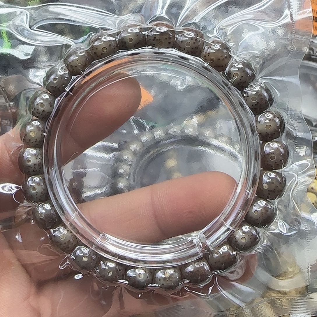 肉***肉手串星月菩提42殿堂黑冰星月菩提98单圈