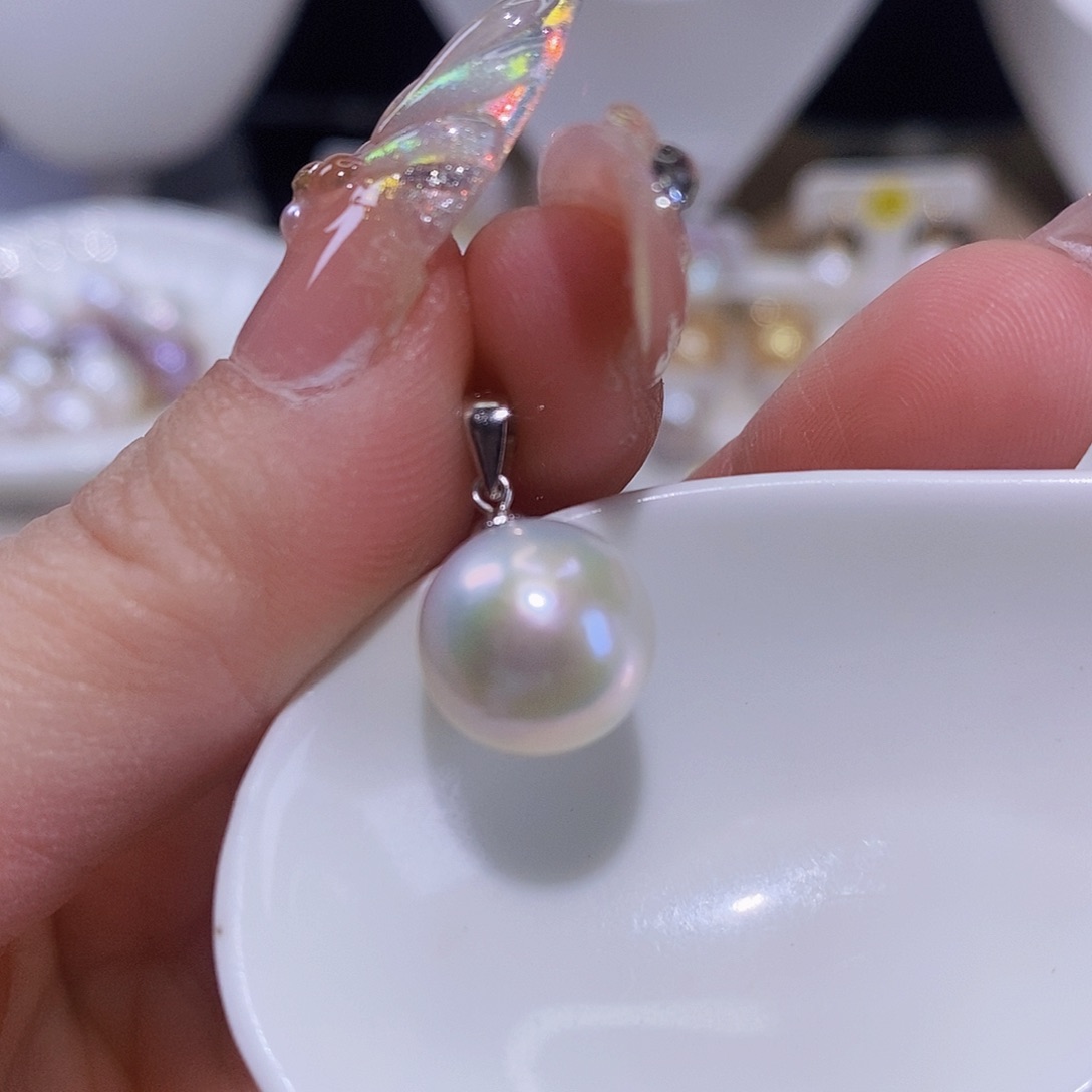 淡水珍珠颈饰银S925镶嵌