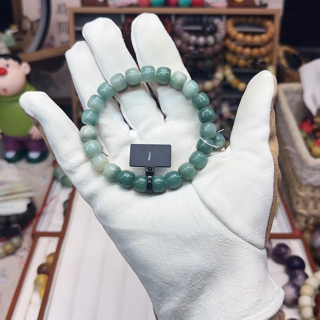 吊坠菩提根/象牙果卡10蓝色小冰块1