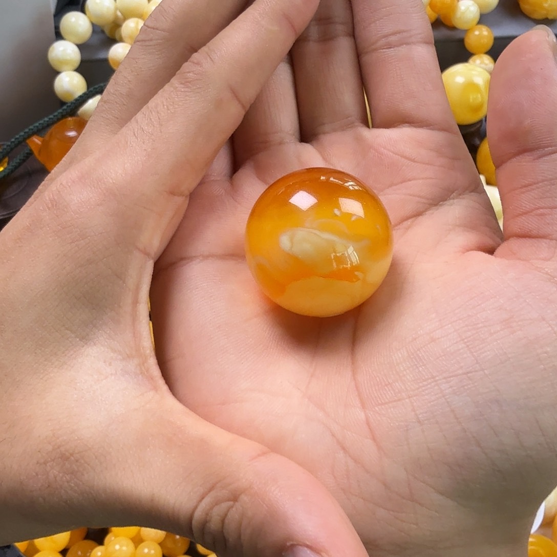 琥珀珠宝奇石未镶嵌32mm
