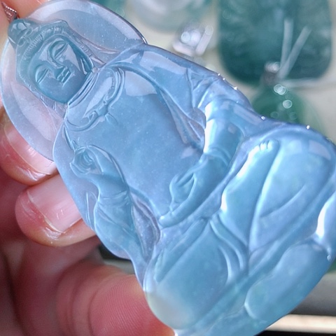 【闪购商品】翡翠颈饰18K金镶嵌天然翡翠