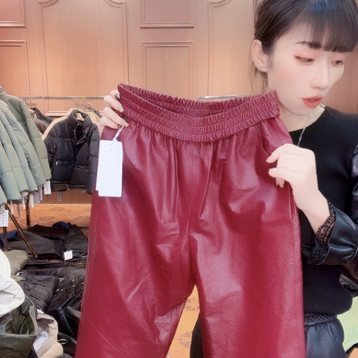110……120斤皮长裤