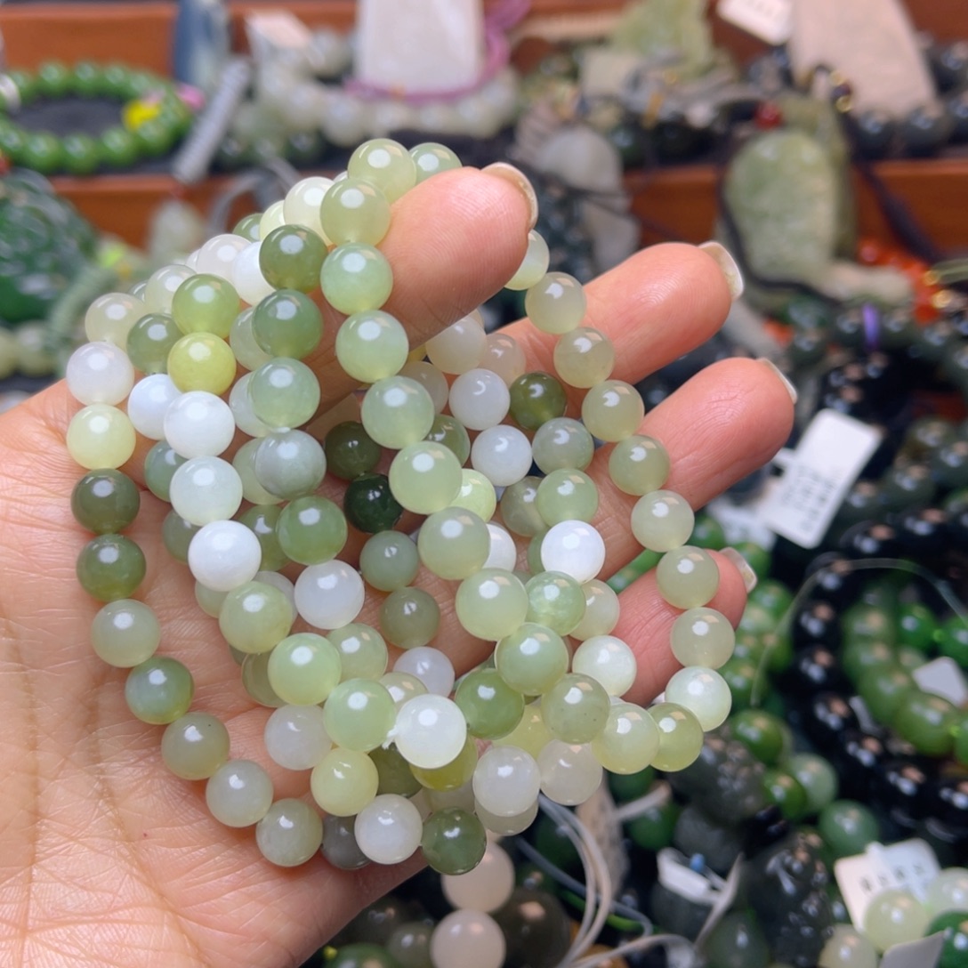 和田玉未镶嵌手链