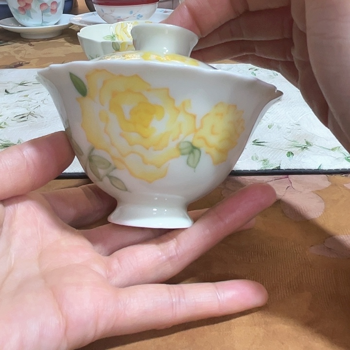 【闪购商品】玫瑰花盖碗哈哈哈
