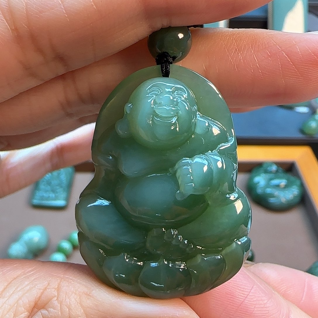 和田玉（碧玉）吊坠(不含链)未镶嵌