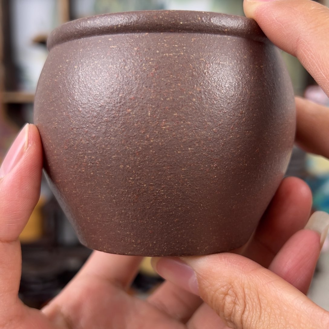 紫砂茶杯拙器甄选，纯原本矿。