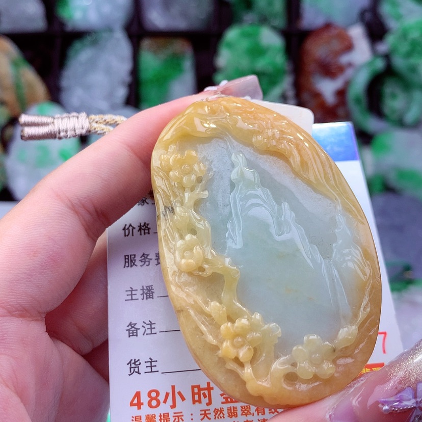 【闪购商品】翡翠颈饰未镶嵌挂件