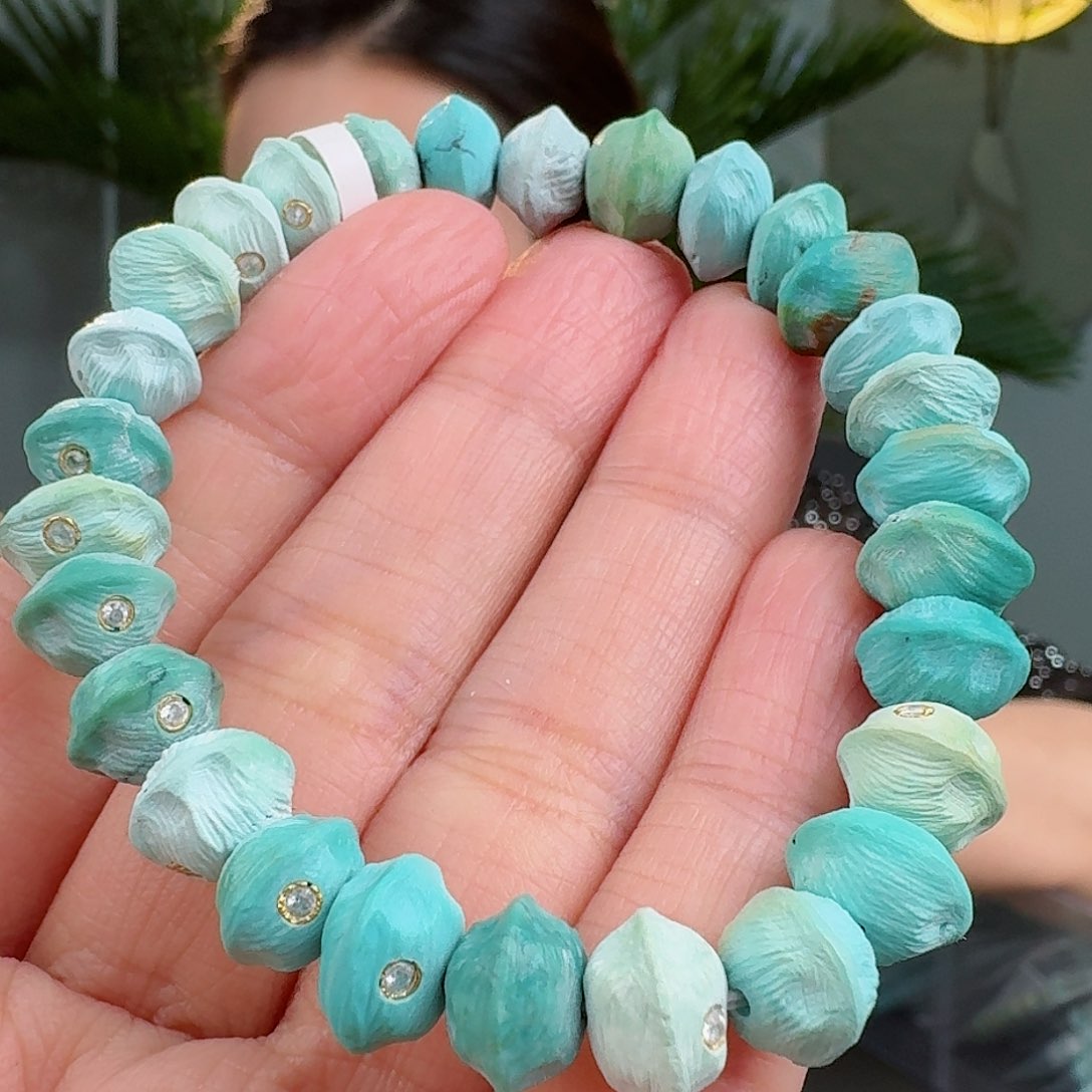 绿松石珠宝奇石未镶嵌