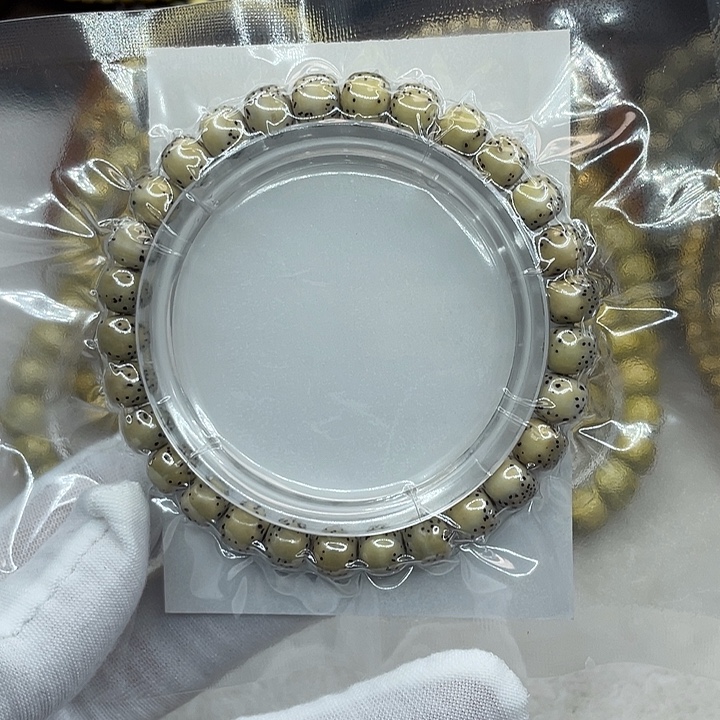 星月菩提手串原生态石玉8✖️7灰背河豚