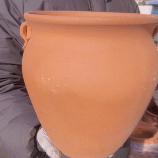 紫砂花盆高26口24————