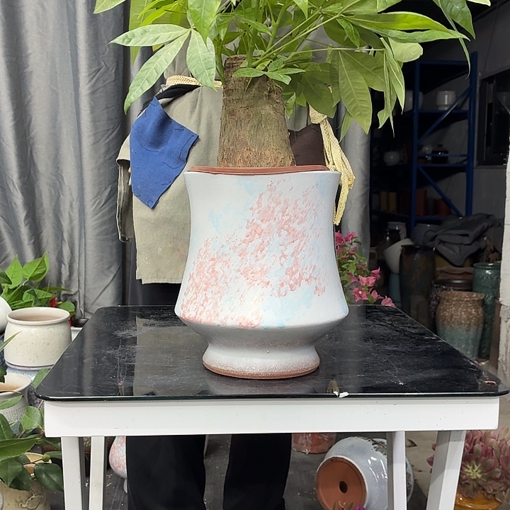 19×24 -粗陶花盆有孔-买买买