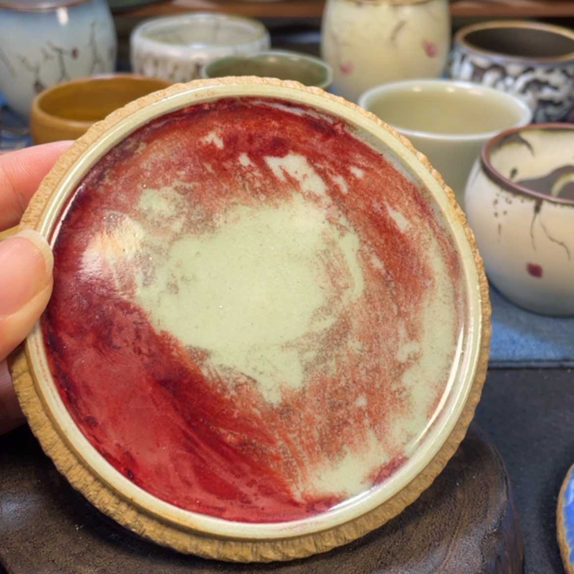 【闪购商品】摆件钧瓷手工壶承