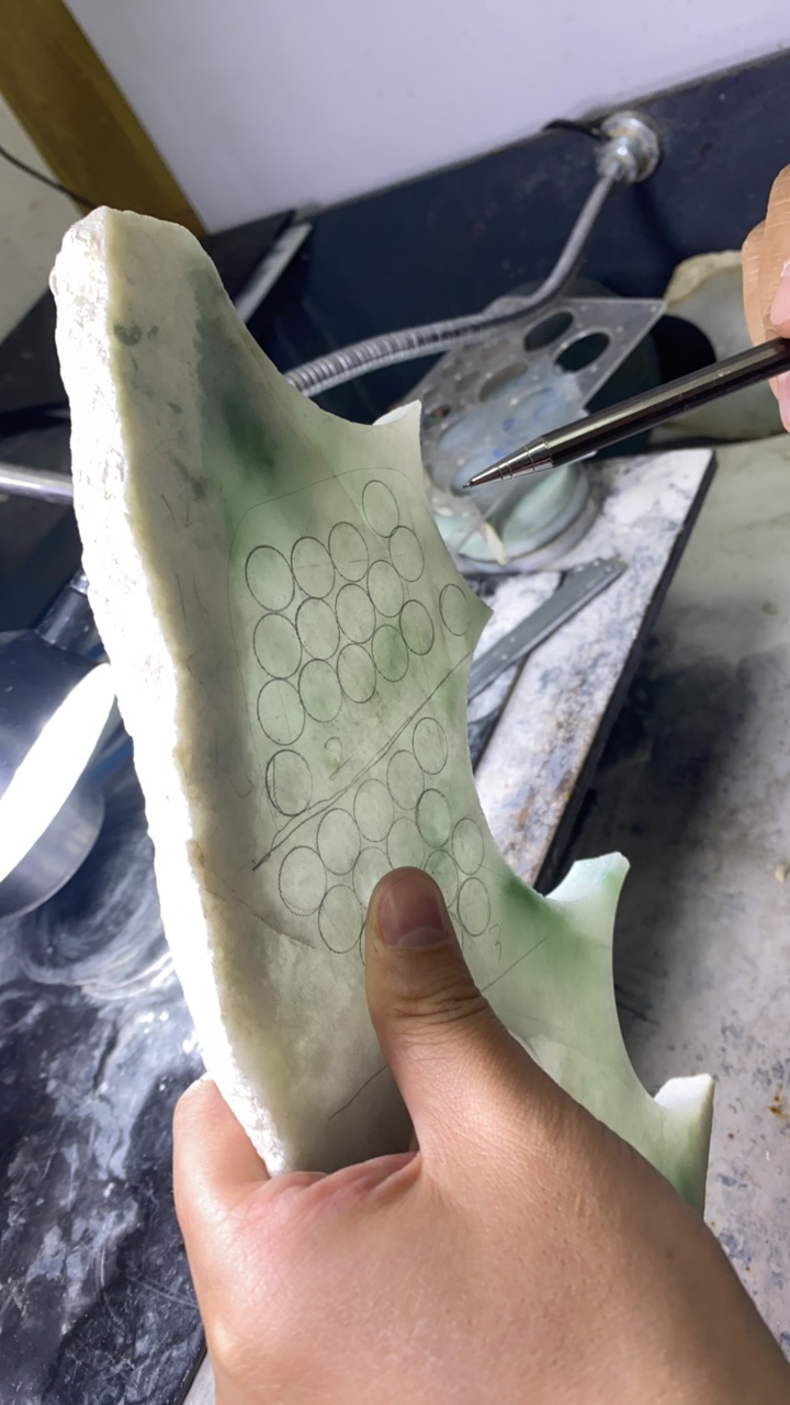 觅羽手镯定制翡翠16颗珠子
