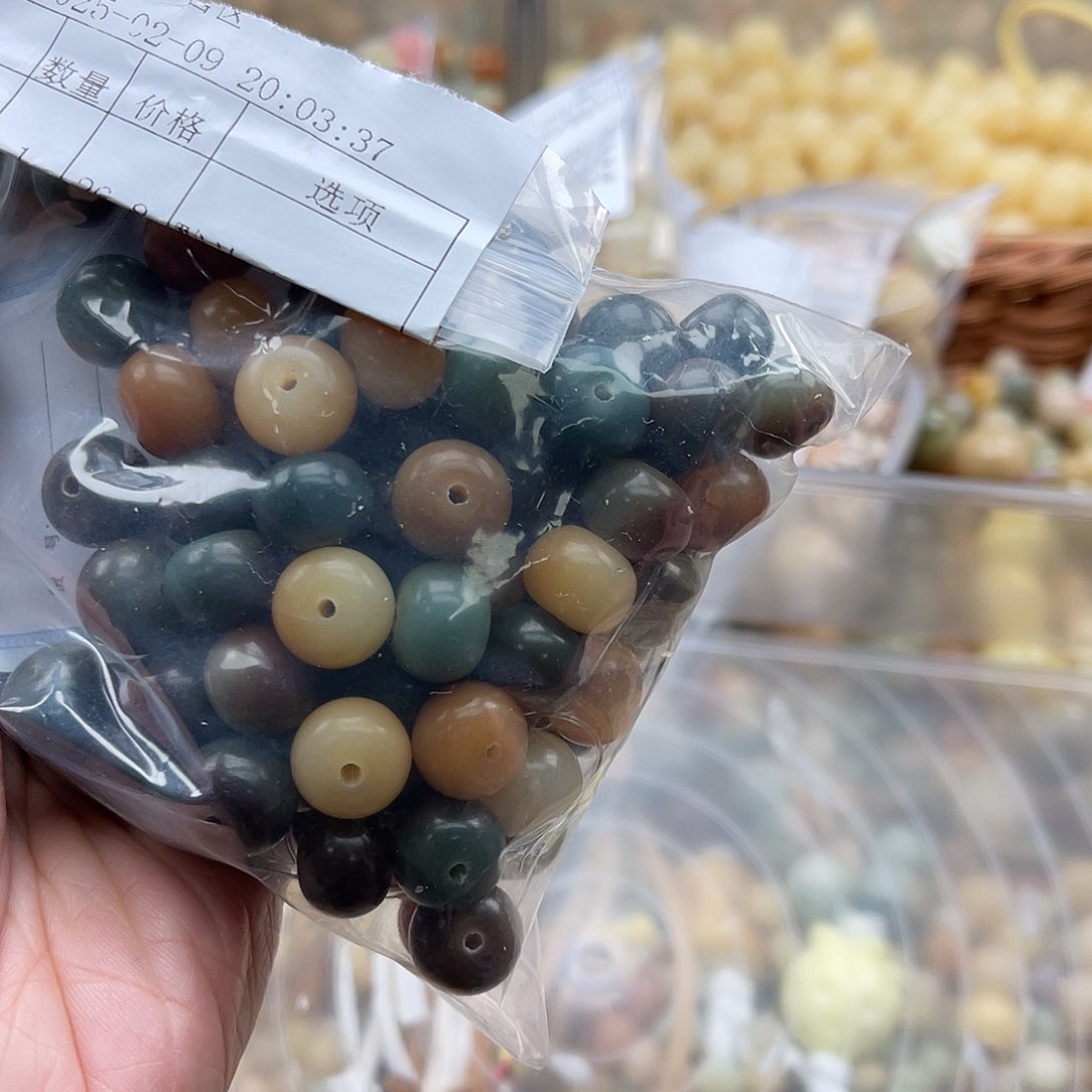 白玉菩提吊坠A/11mm/80颗