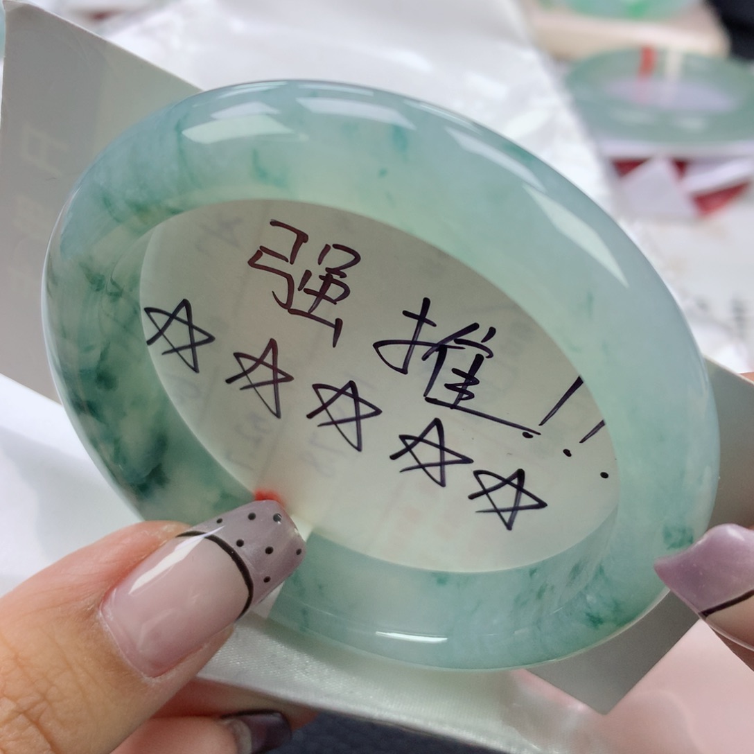 翡翠手镯未镶嵌55正