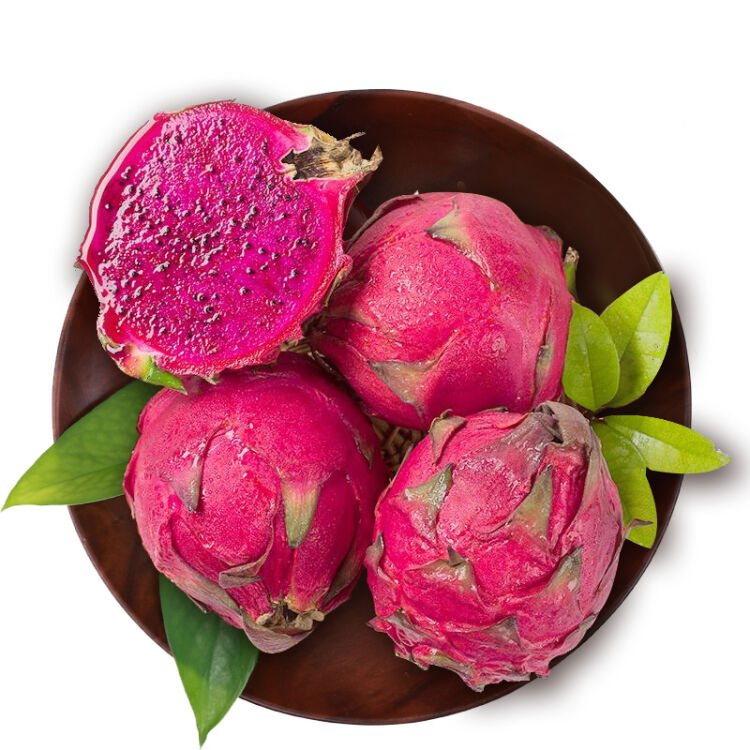 《丹选》红心火龙果 每颗330g左右 发6粒 产地海南  顺丰包邮