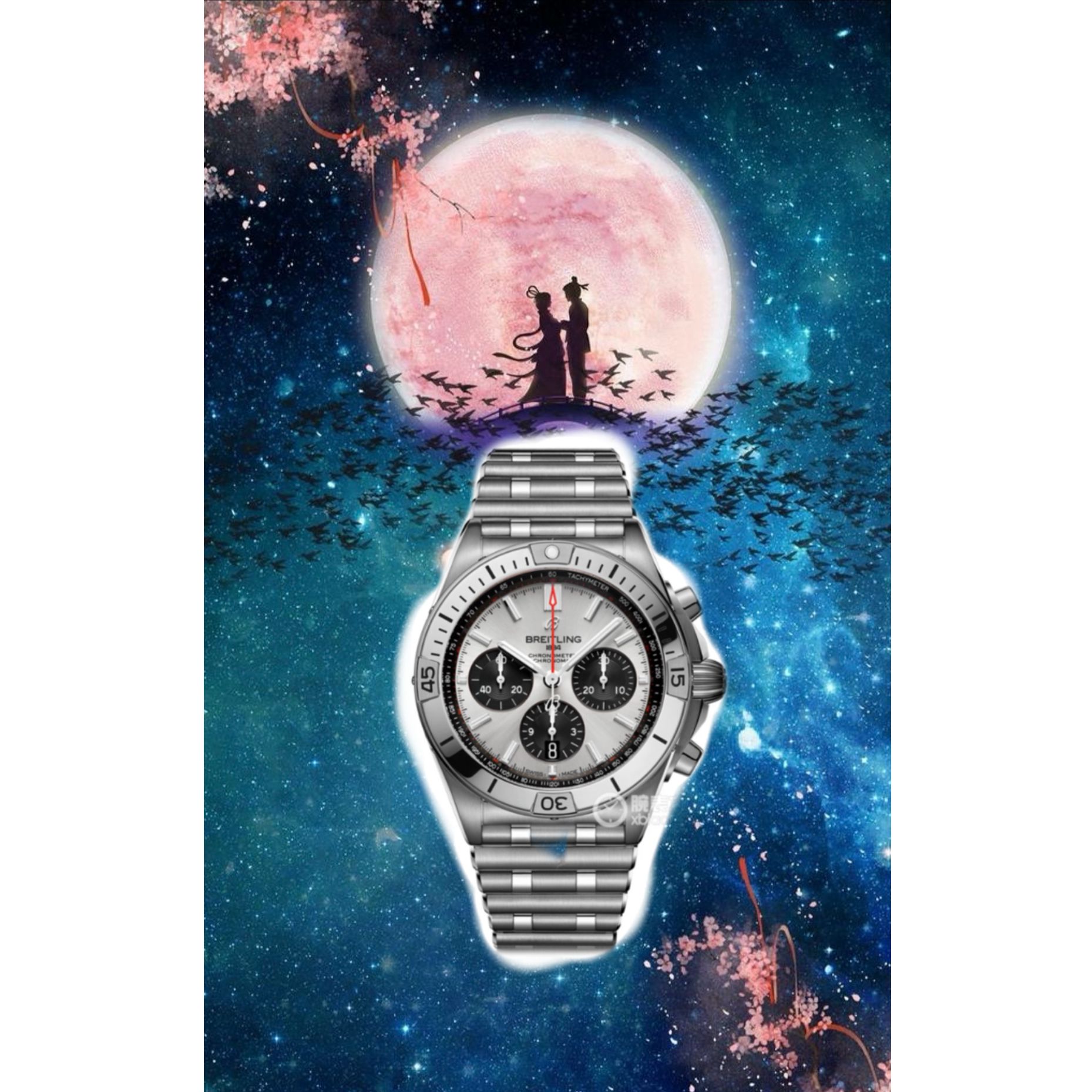 99新 BREITLING/百年灵 机械计时熊猫盘/42mm/25年全套男款