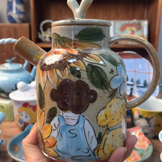 炉景德镇釉下手绘陶瓷 