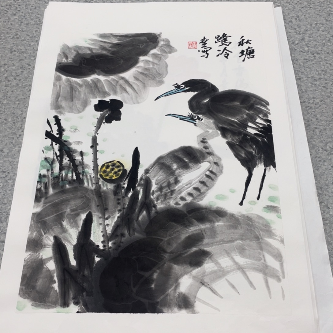 国画1.4平尺国画作品