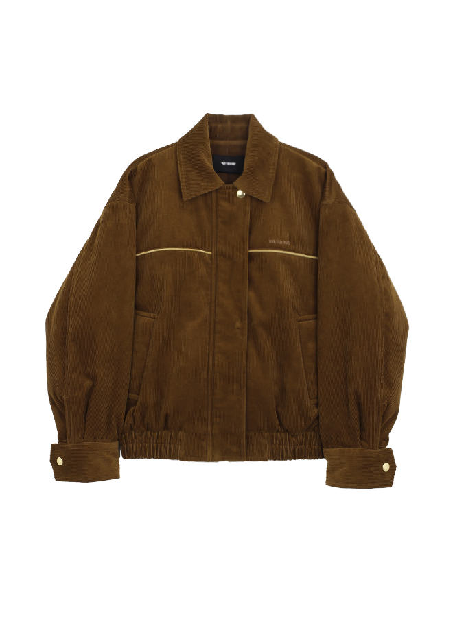 we11done驼色灯芯绒夹克