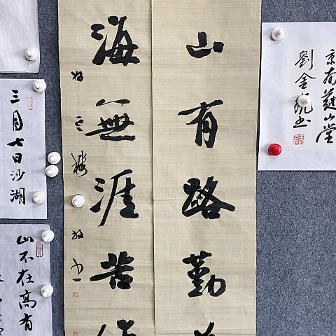 【闪购商品】国画菩*138.25.2书山有路作品欣赏