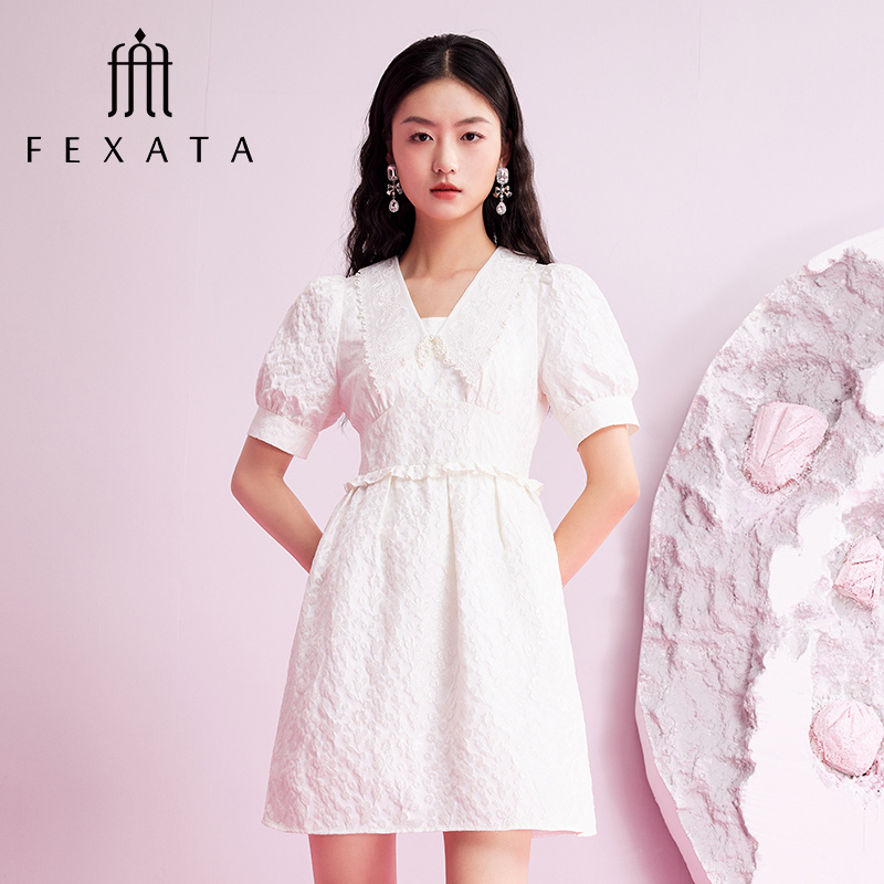 【白姐专属】FEXATA斐格思时尚连衣裙甜美减龄娃娃裙
