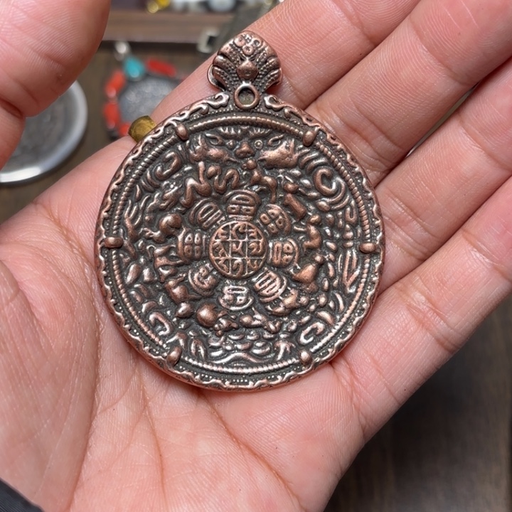 玻璃颈饰藏传喜马拉雅