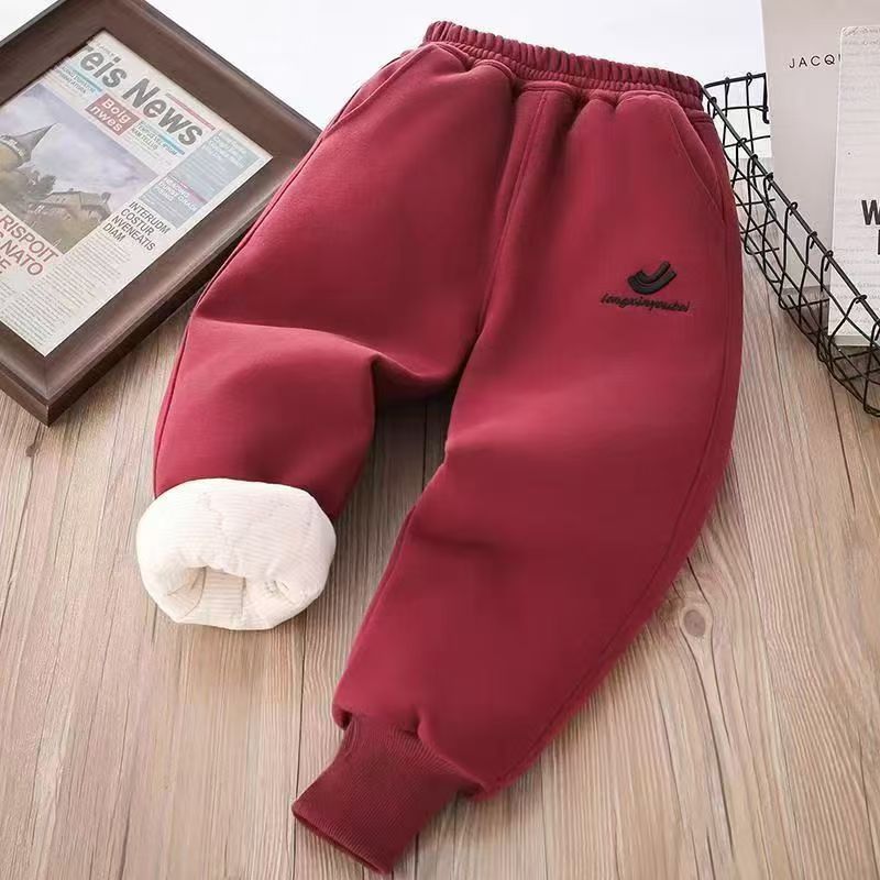 [一条过冬】中大童加厚三合一卫裤休闲洋气百搭男女宝宝裤子