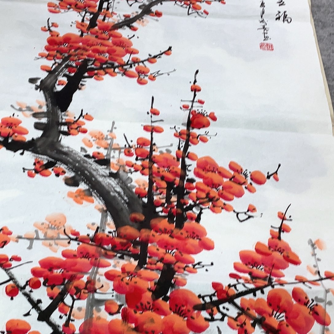 国画纯手绘花鸟山水