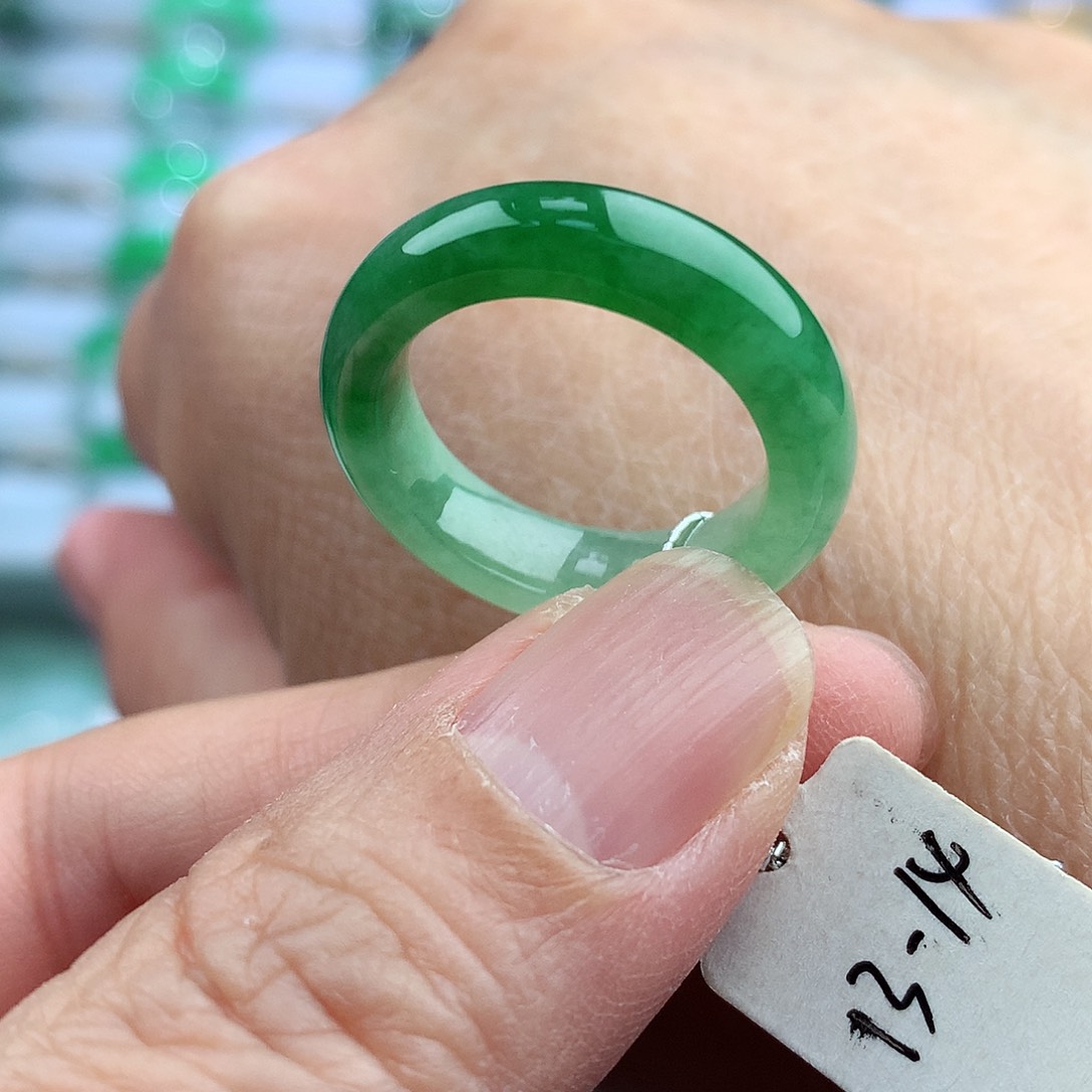 未镶嵌戒指翡翠13-14号