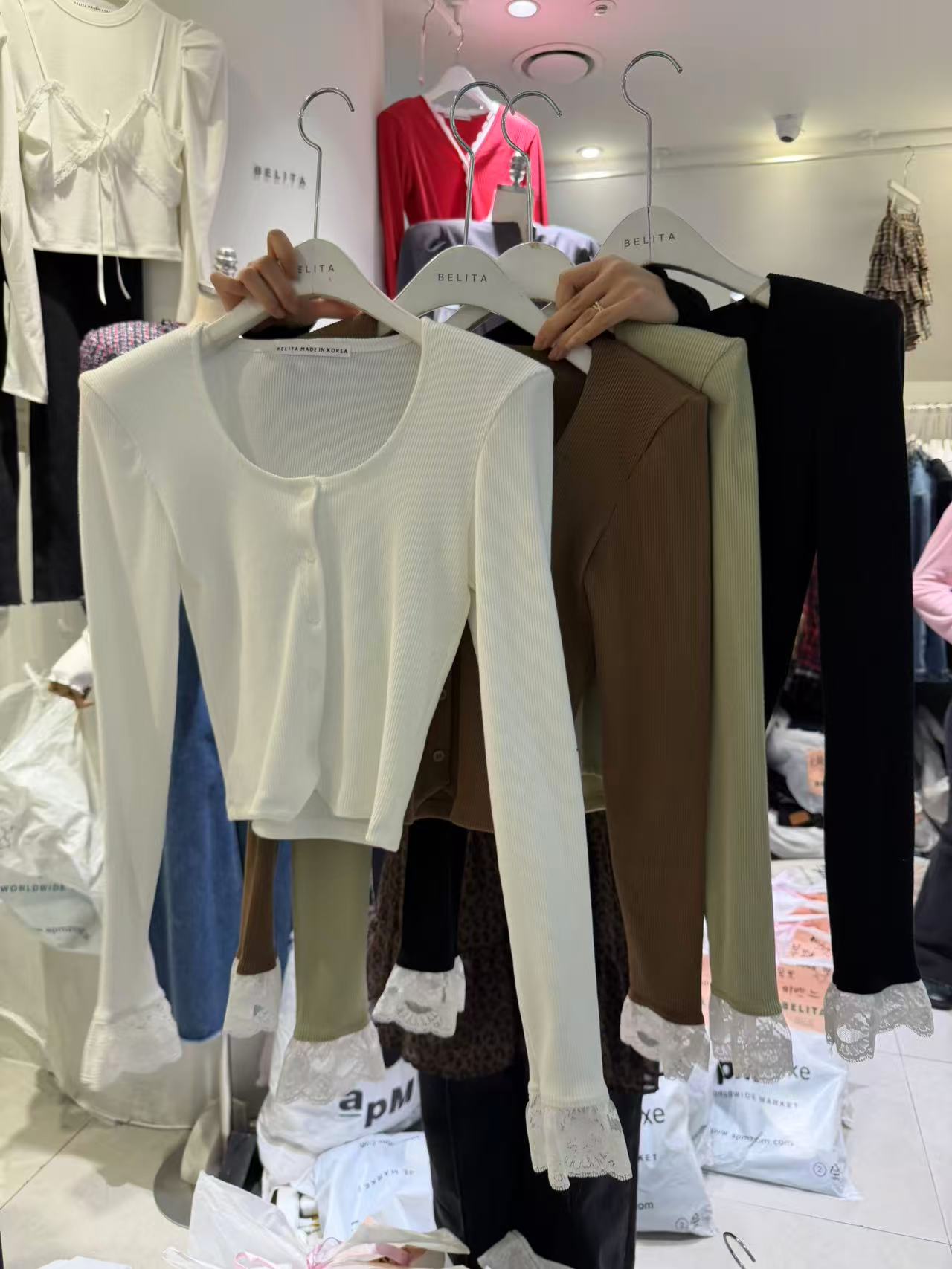 （NO退NO换）东大门代购打底开衫