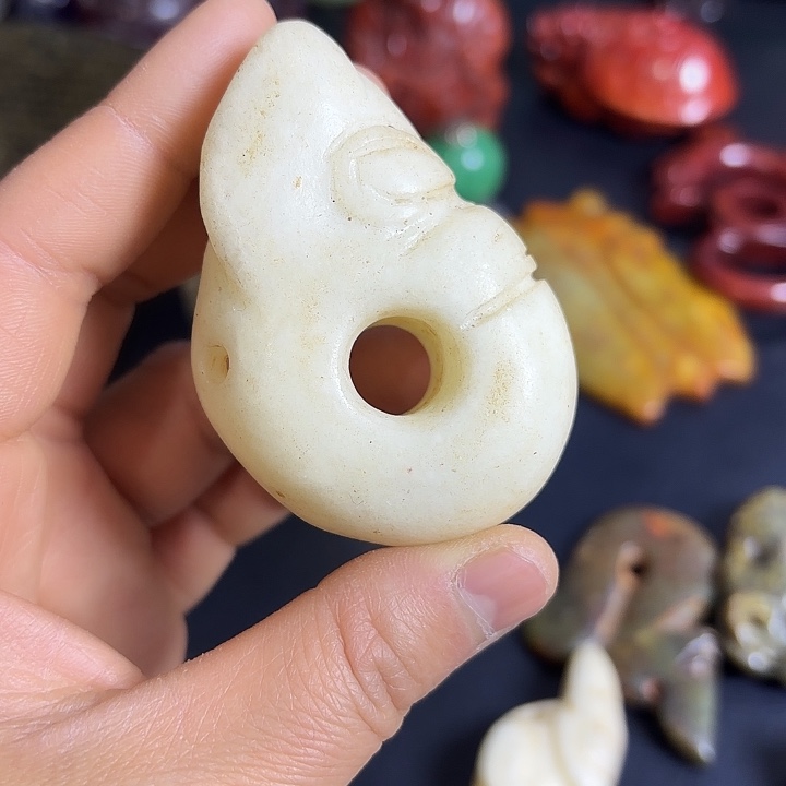 把件白玉菩提一个一个