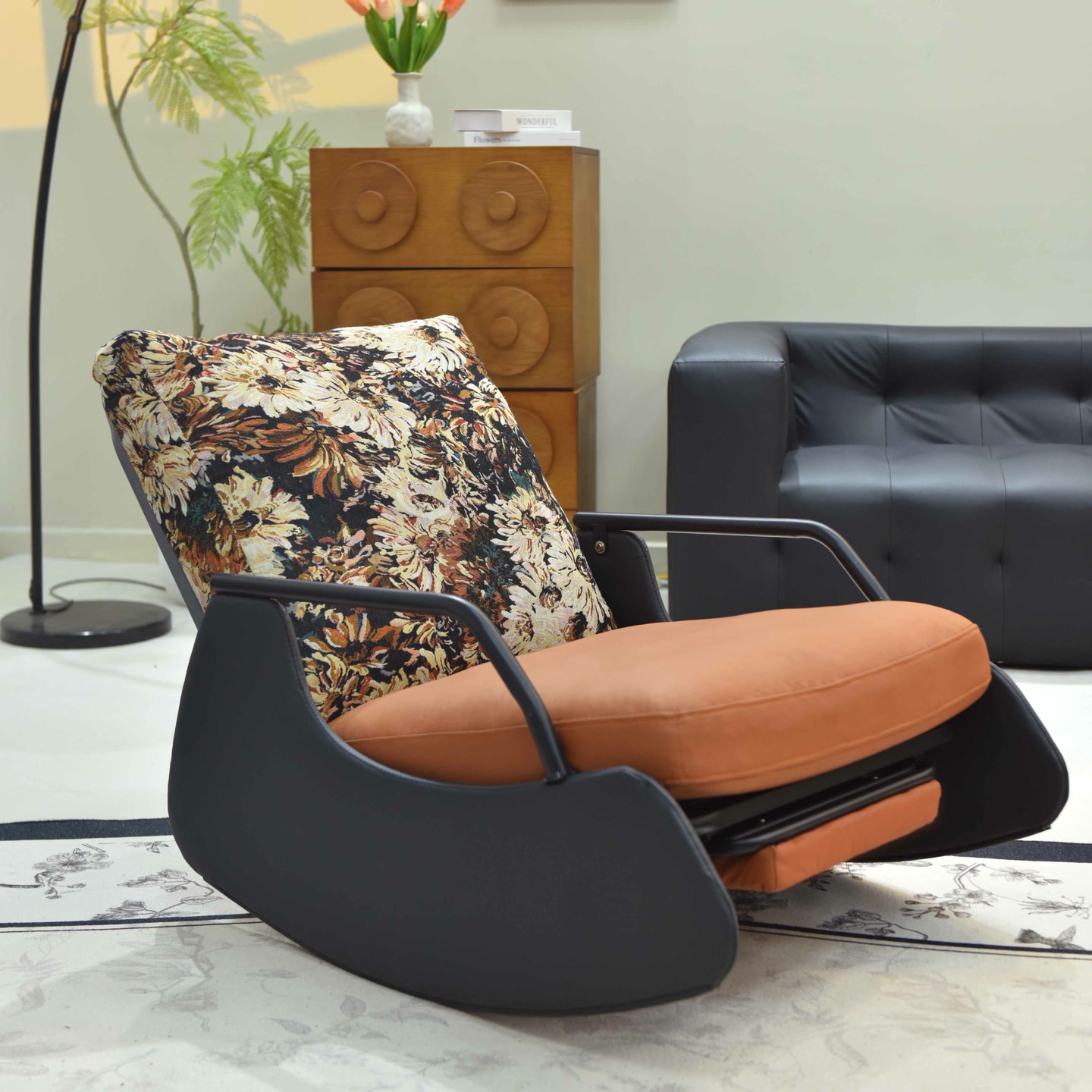 【提花南枝】摇摇椅懒人沙发躺椅阳台舒适躺椅子单人沙发客厅