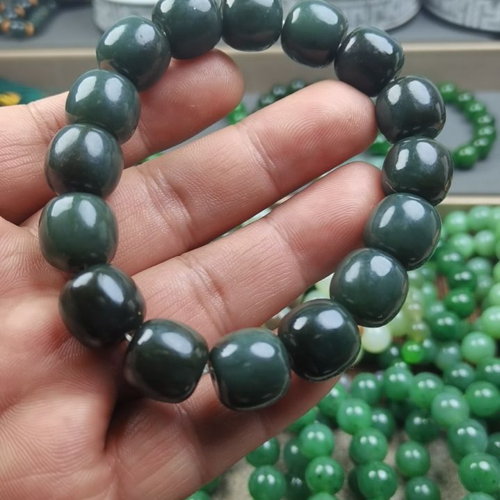 和田玉未镶嵌手链