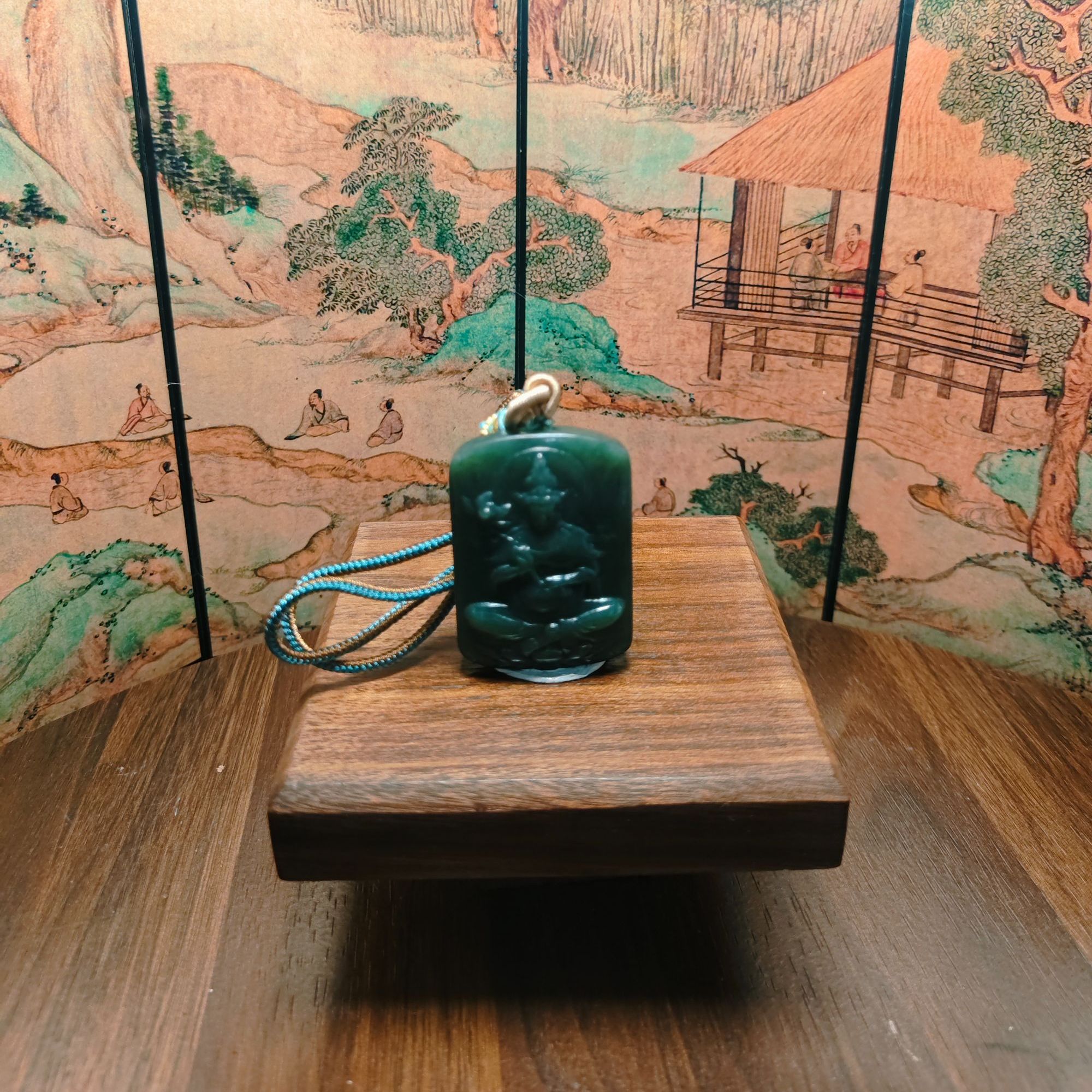 H和田玉观音吊坠0212