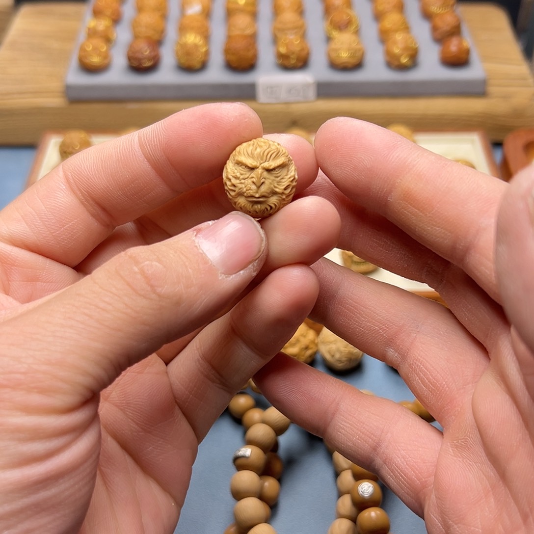 【闪购商品】猴头核桃把件黑猴子