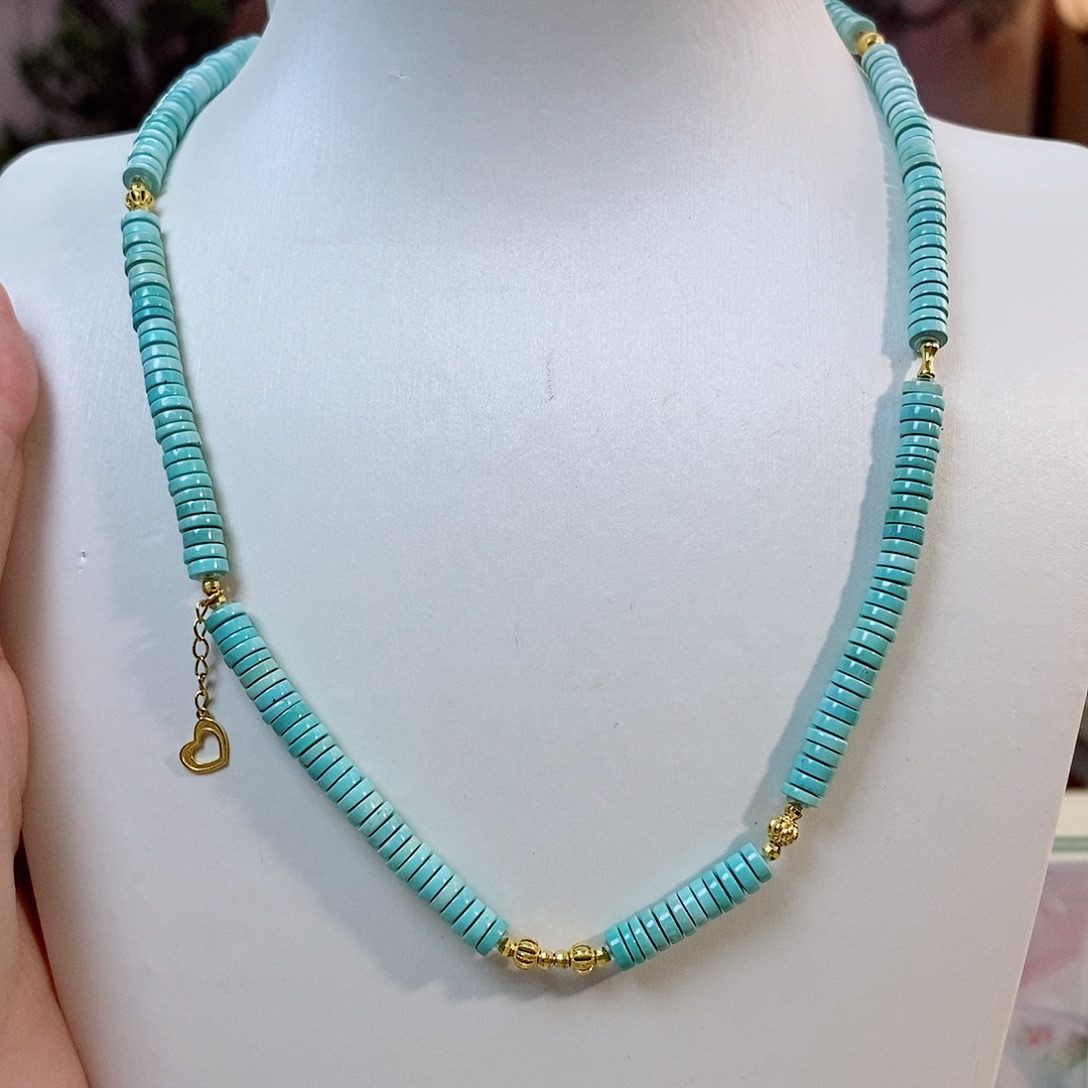 18K金镶嵌绿松石珠宝奇石