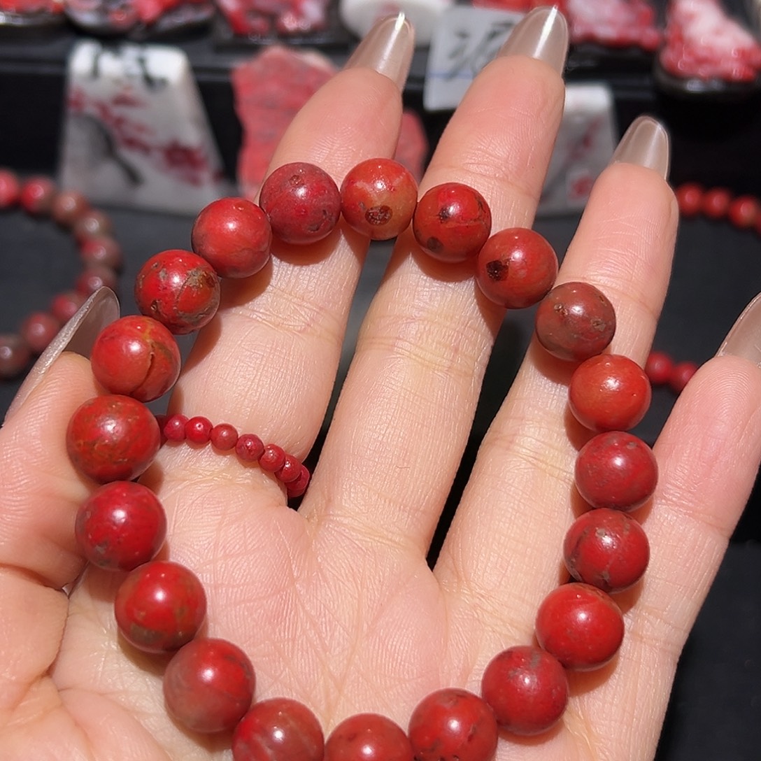 天然辰砂原石克重28.3克卡10➕