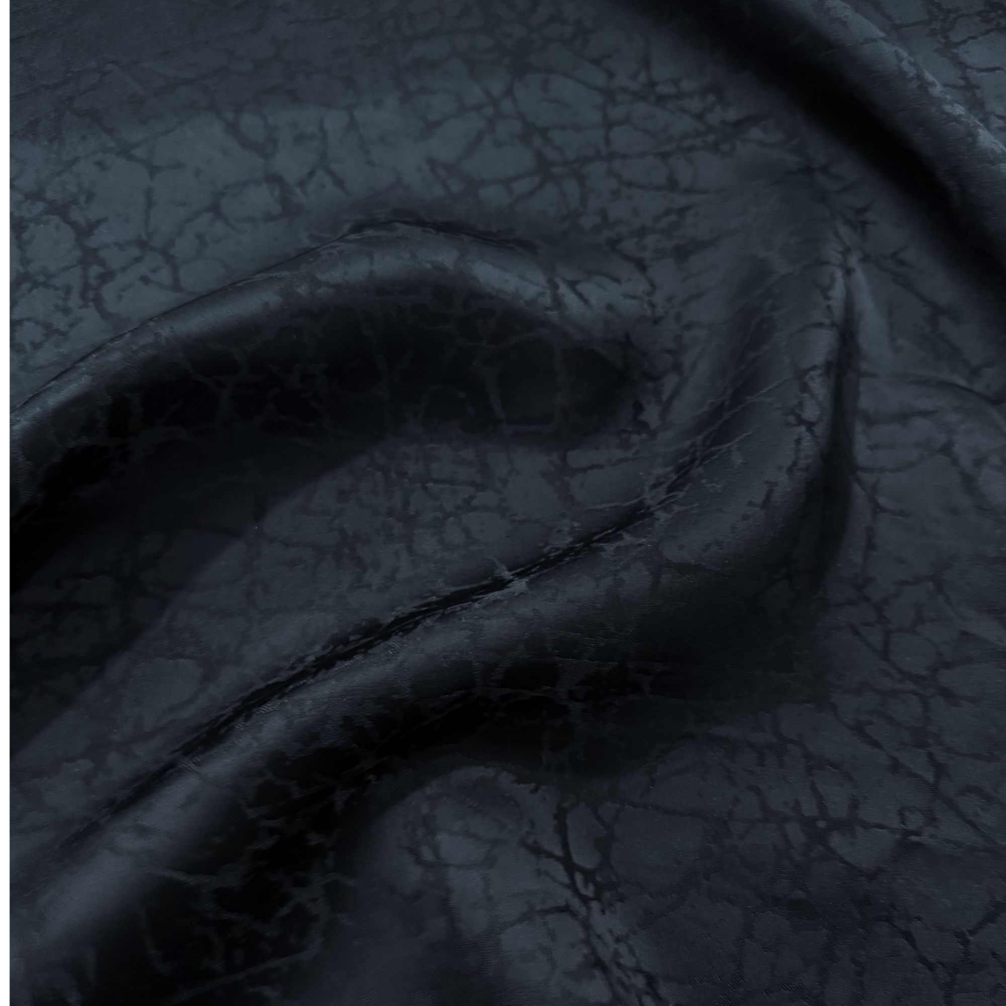 【黑色龟裂纹】人丝红云纱香云纱新中式时尚国风服装面料