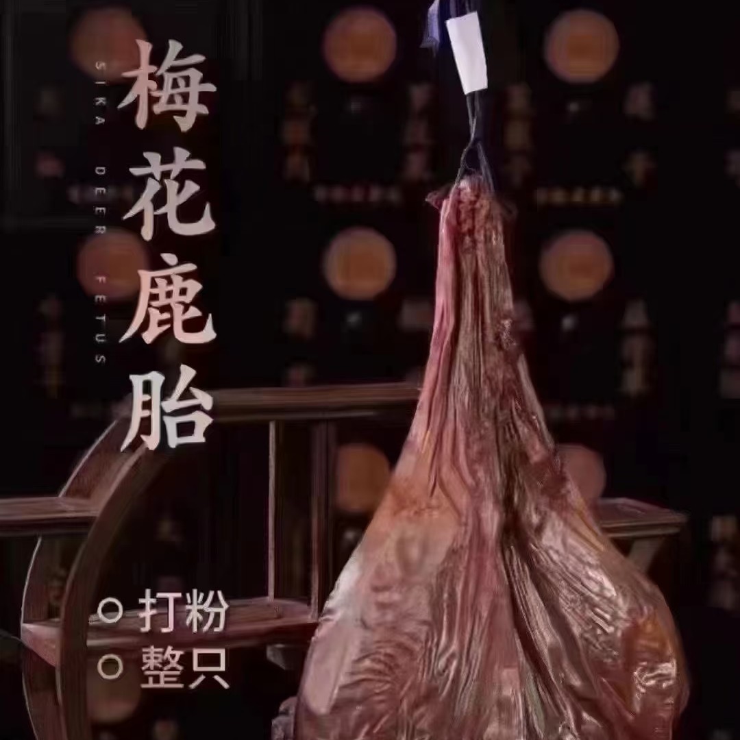 梅花鹿干鹿胎东北特产