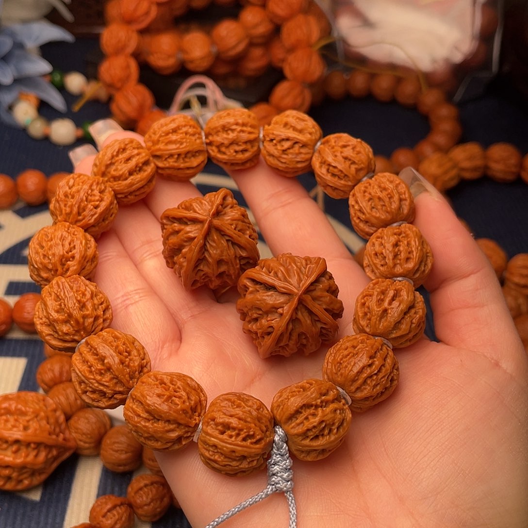 桃核吊坠李*朝小核桃手持