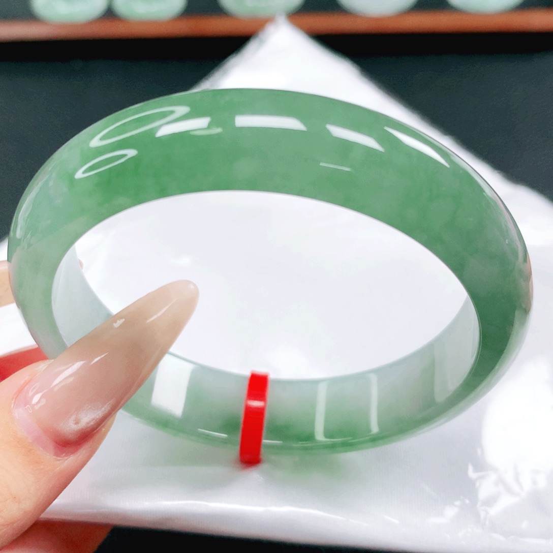 花***落翡翠未镶嵌手镯58