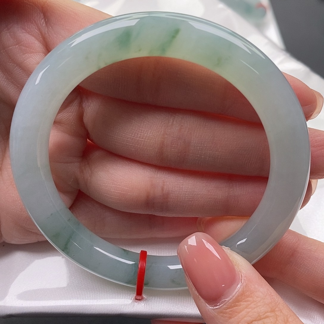 翡翠未镶嵌手镯缅甸天然A货翡翠 54