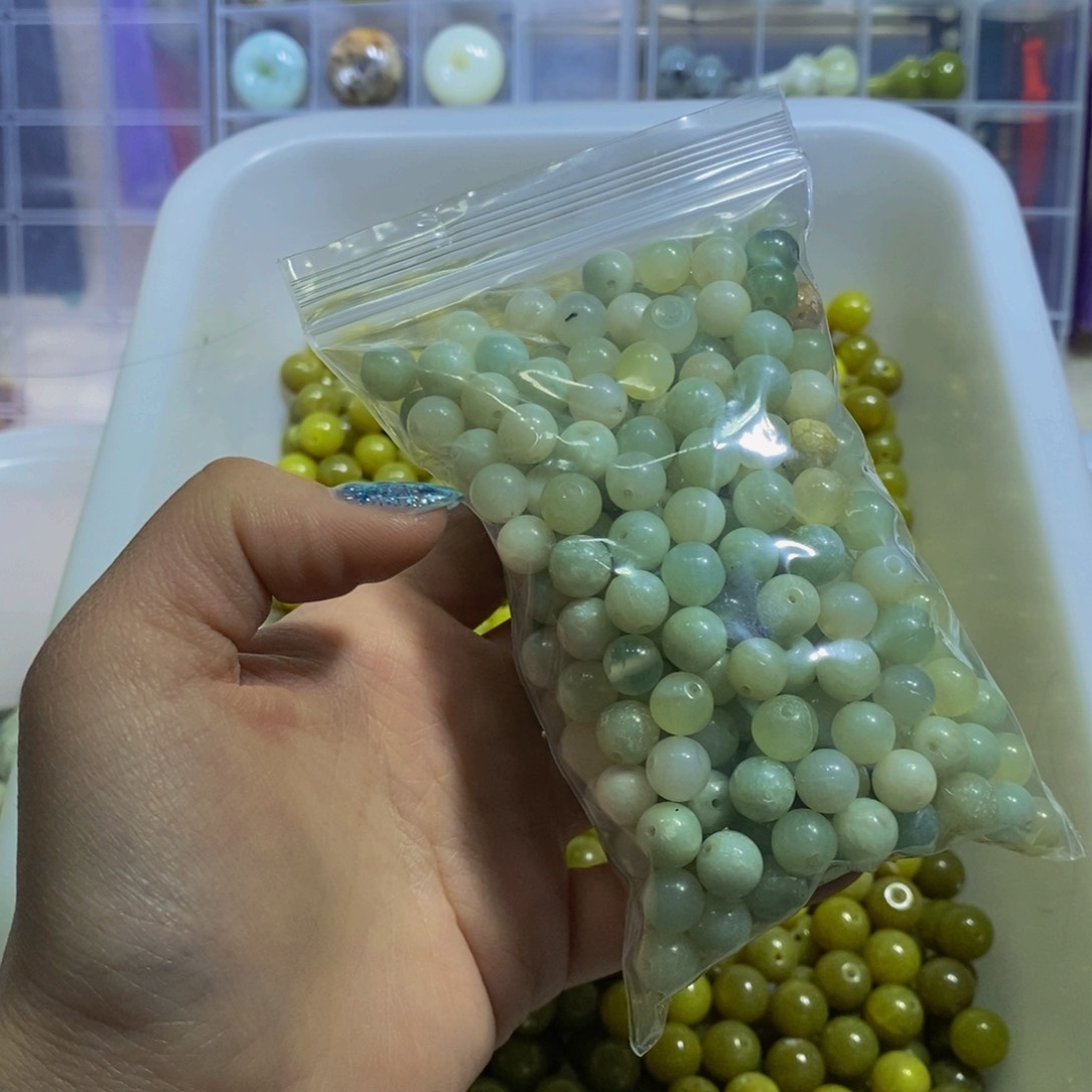 蛇纹石玉未镶嵌颈饰444