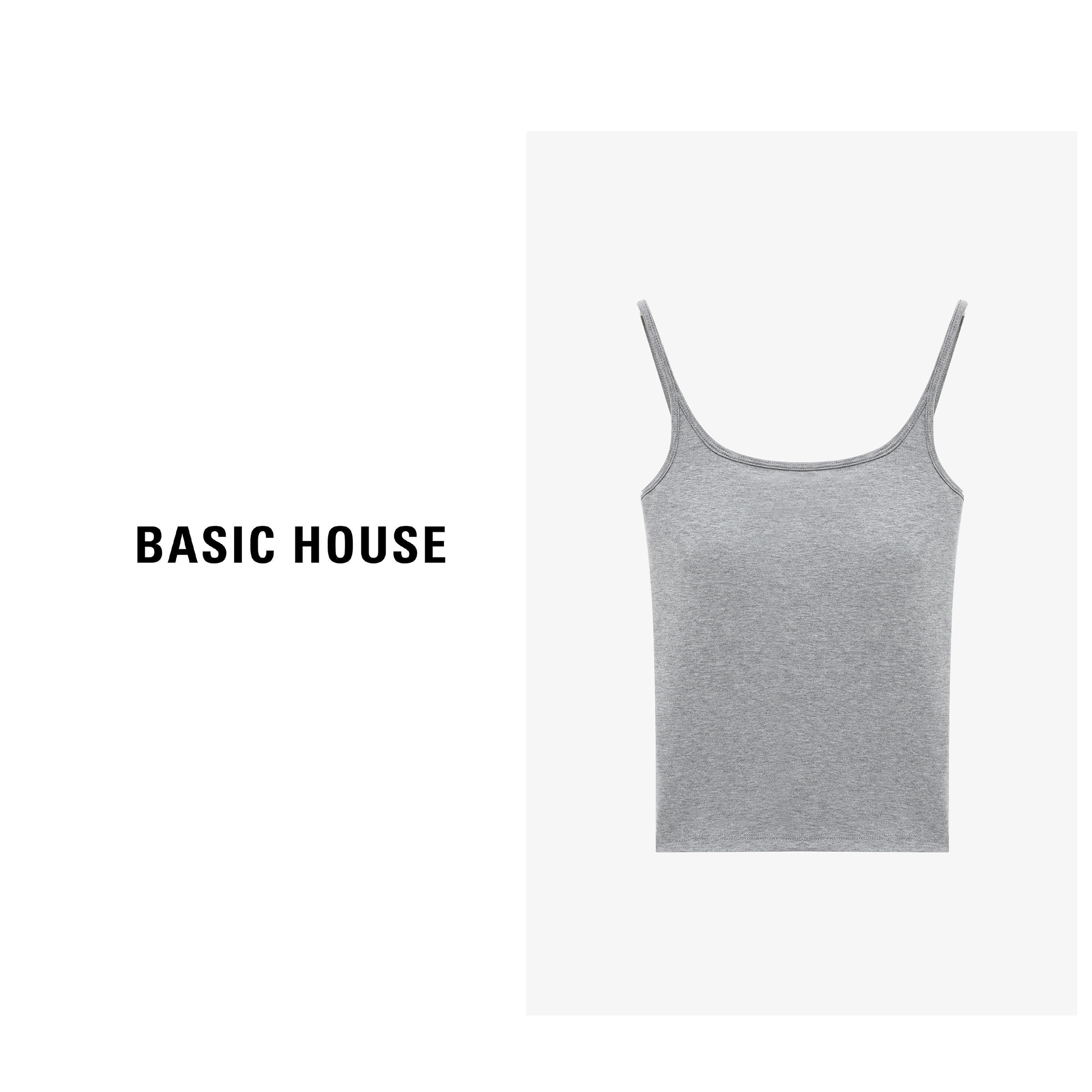 Basic House/百家好新款柔软亲肤显瘦吊带背心(夏)-B0625B5HUT2