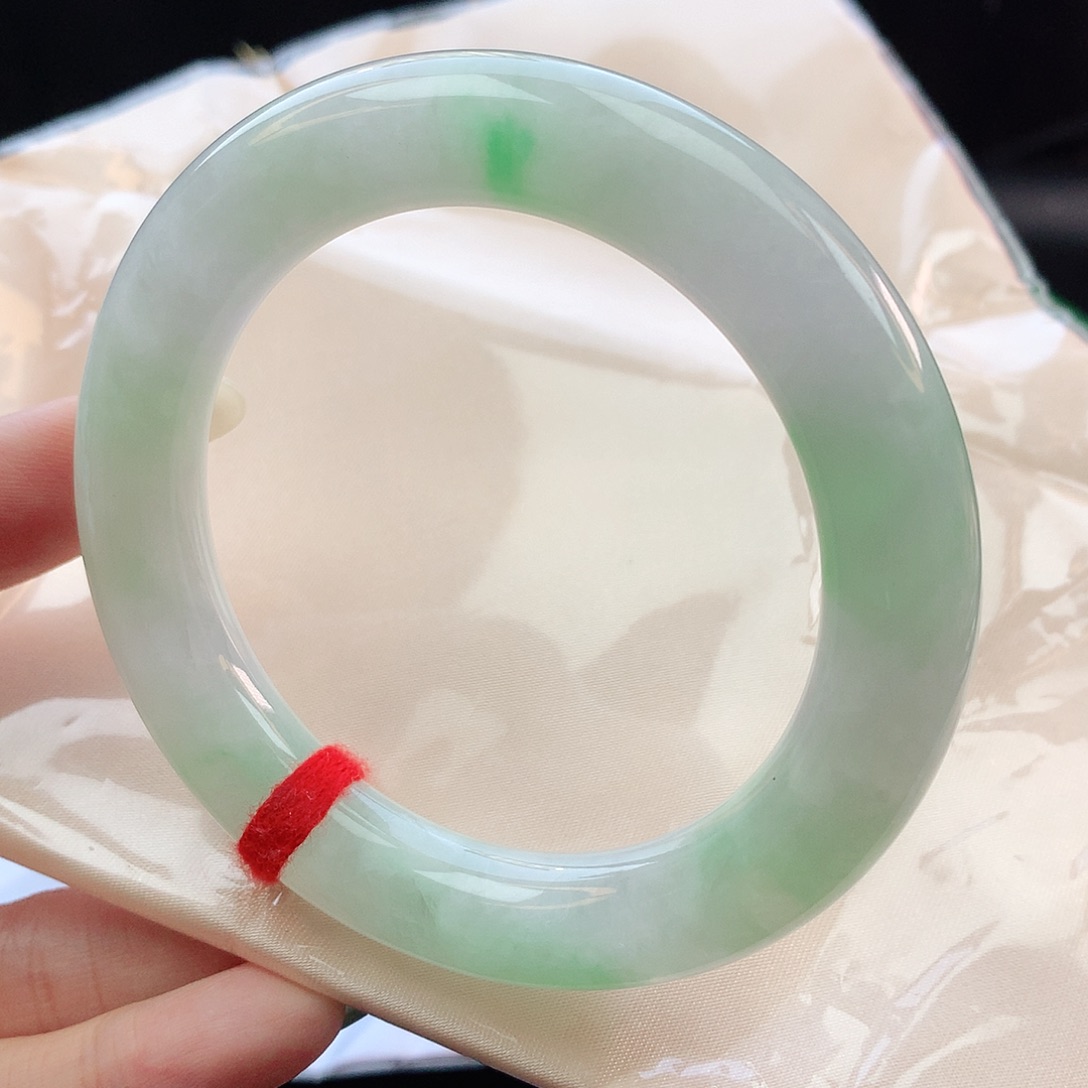 翡翠手镯未镶嵌57圆条880763