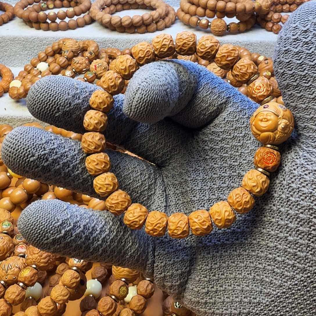 猴头核桃手串9.5龙纹加
